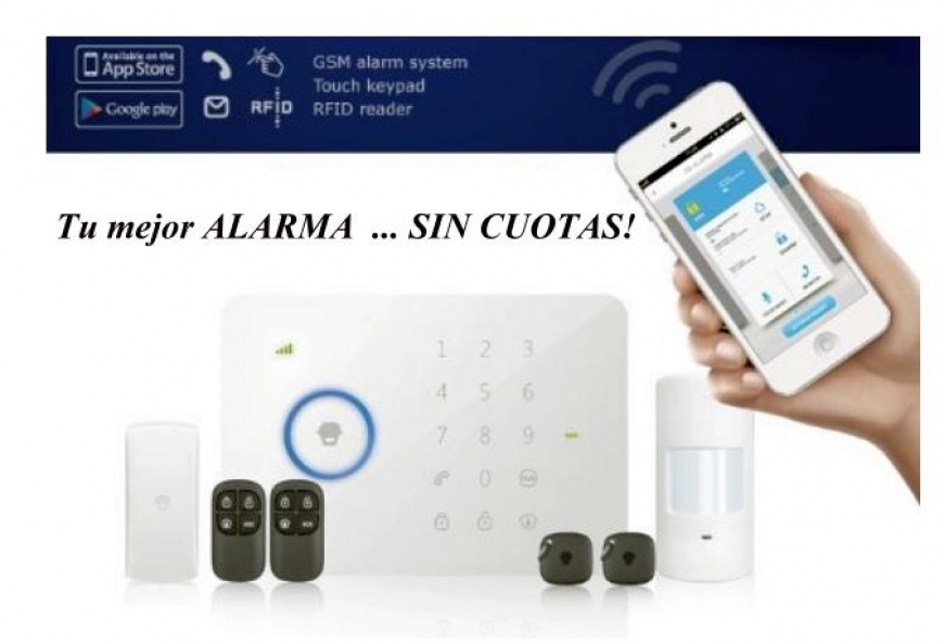 Kit Alarma GSM, G5 433 Mhz. U$S 250 iva incl